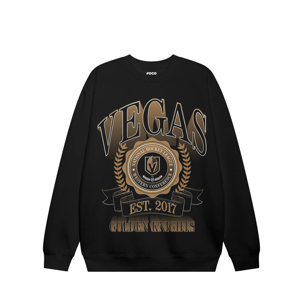Vegas Golden Knights Banner Crest Crew Neck Sweatshirt