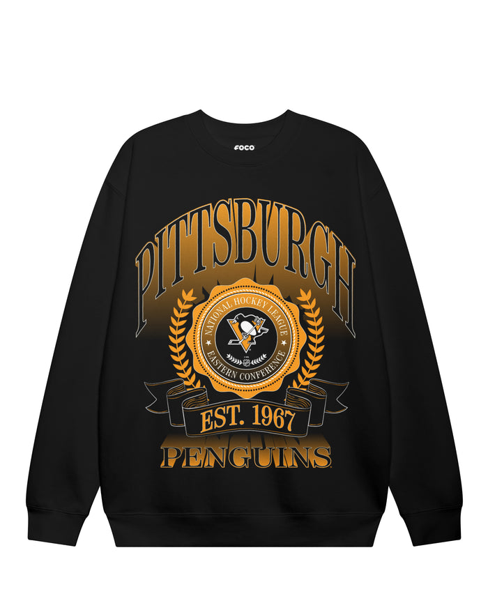 Pittsburgh Penguins Banner Crest Crew Neck Sweatshirt