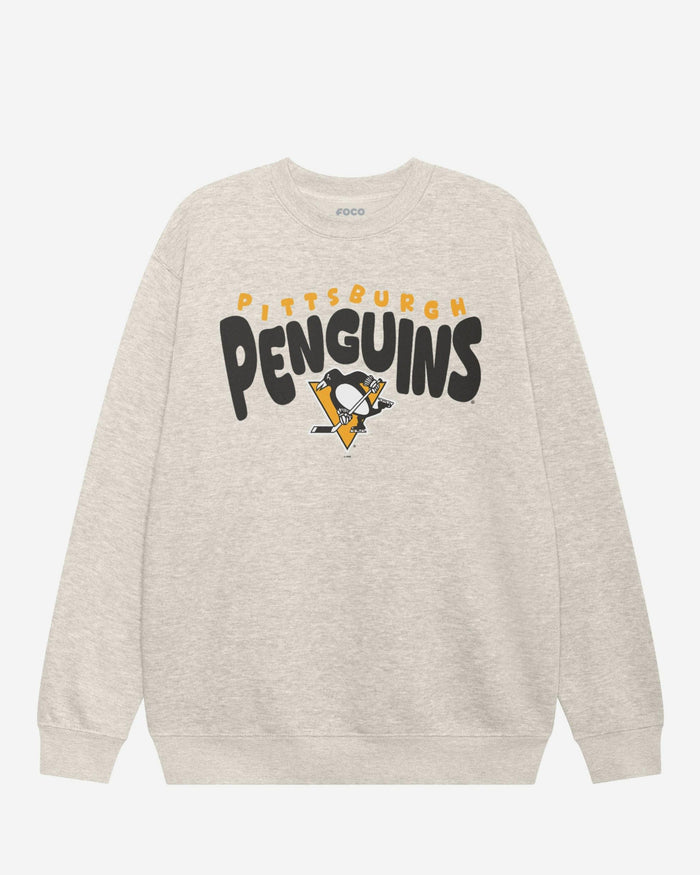 Pittsburgh Penguins Bubble Crew Neck Sweatshirt FOCO S - FOCO.com
