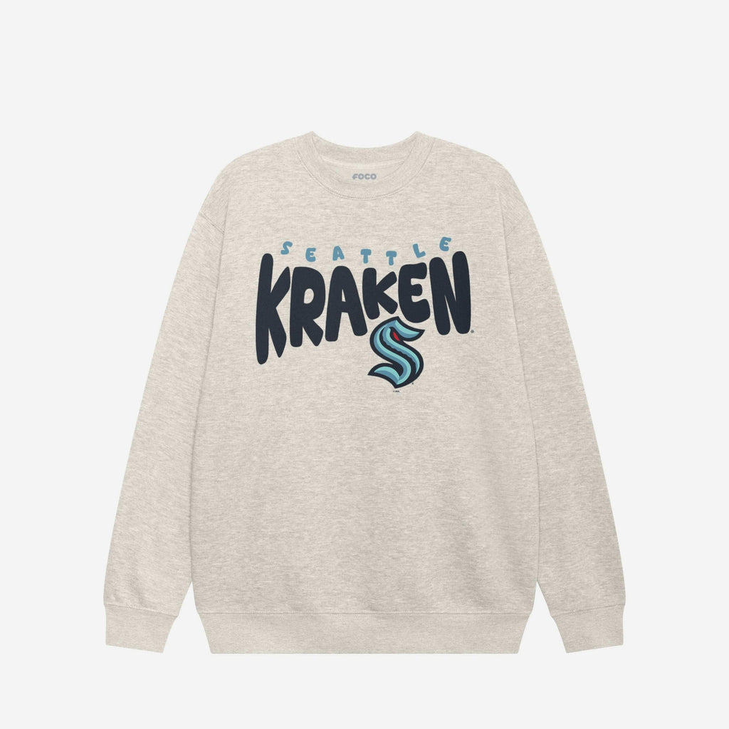 Seattle Kraken Bubble Crew Neck Sweatshirt FOCO S - FOCO.com