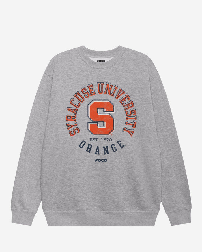 Syracuse Orange Circle Vintage Crew Neck Sweatshirt FOCO S - FOCO.com