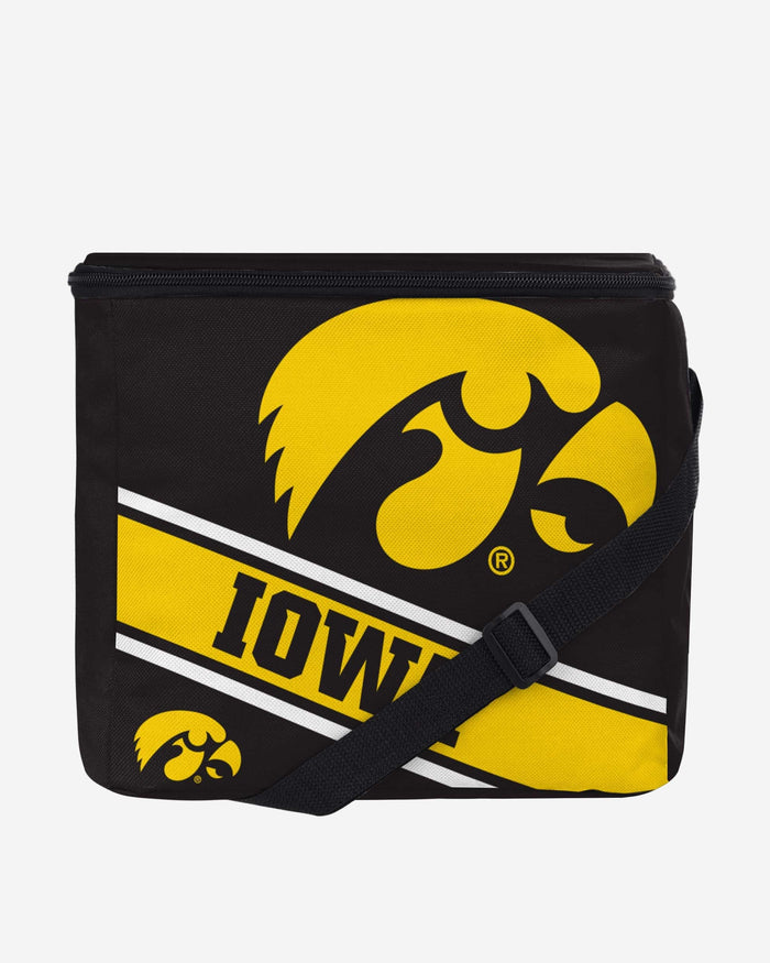 Iowa Hawkeyes Big Logo Stripe 12 Pack Cooler FOCO - FOCO.com