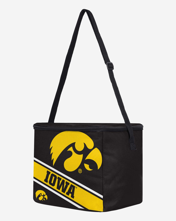 Iowa Hawkeyes Big Logo Stripe 12 Pack Cooler FOCO - FOCO.com