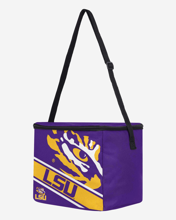 LSU Tigers Big Logo Stripe 12 Pack Cooler FOCO - FOCO.com