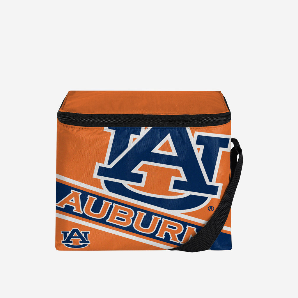 Auburn Tigers Big Logo Stripe 6 Pack Cooler FOCO - FOCO.com