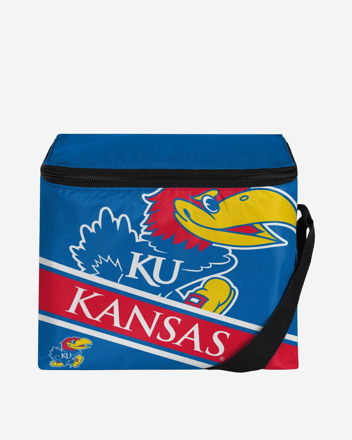 Kansas Jayhawks Big Logo Stripe 6 Pack Cooler FOCO - FOCO.com