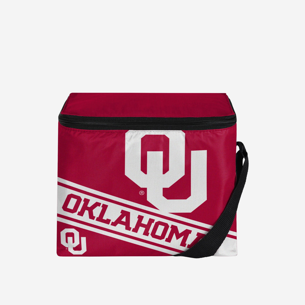 Oklahoma Sooners Big Logo Stripe 6 Pack Cooler FOCO - FOCO.com