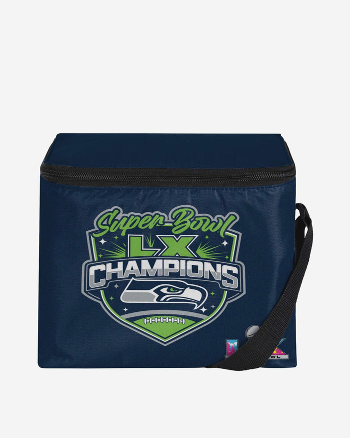 Seattle Seahawks Super Bowl LX Champions 6 Pack Cooler FOCO - FOCO.com