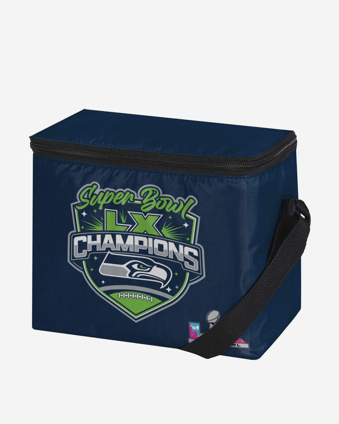 Seattle Seahawks Super Bowl LX Champions 6 Pack Cooler FOCO - FOCO.com
