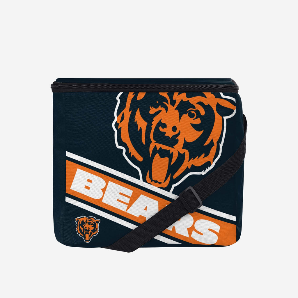 Chicago Bears Big Logo Stripe 12 Pack Cooler FOCO - FOCO.com