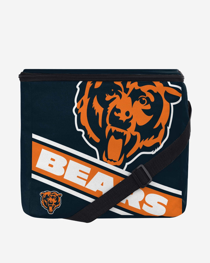 Chicago Bears Big Logo Stripe 12 Pack Cooler FOCO - FOCO.com