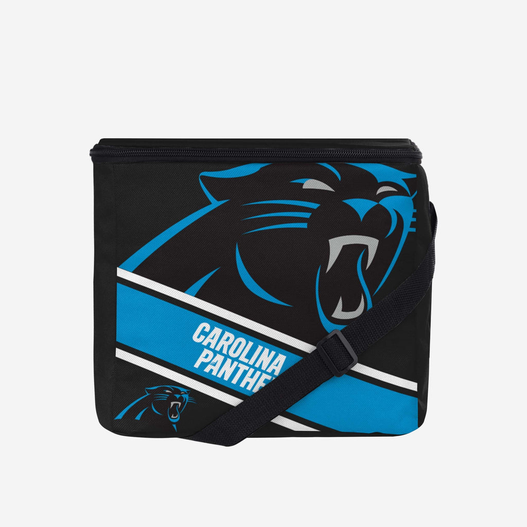 Carolina Panthers Big Logo Stripe 12 Pack Cooler FOCO - FOCO.com