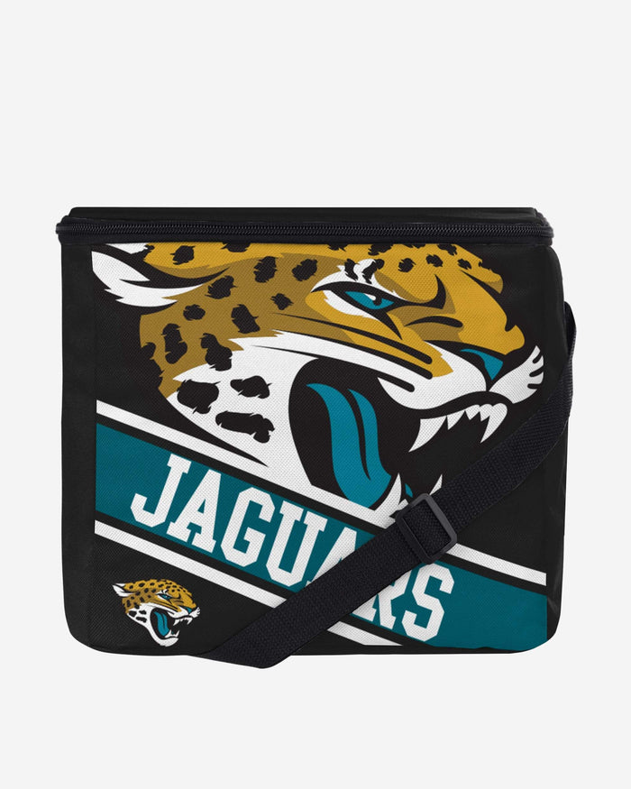 Jacksonville Jaguars Big Logo Stripe 12 Pack Cooler FOCO - FOCO.com