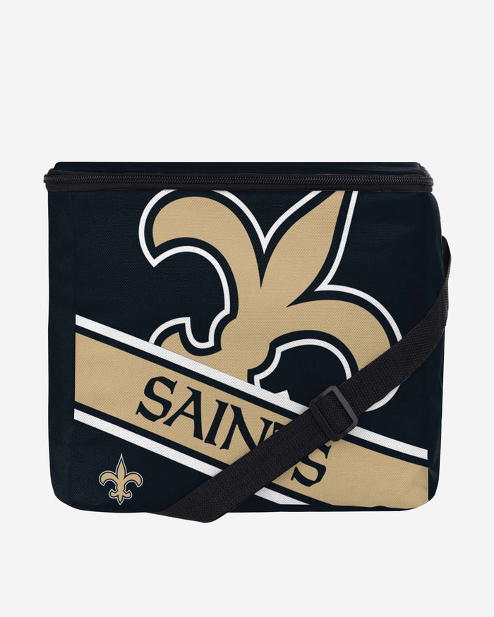 New Orleans Saints Big Logo Stripe 12 Pack Cooler FOCO - FOCO.com