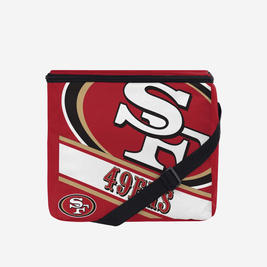 San Francisco 49ers Big Logo Stripe 12 Pack Cooler FOCO - FOCO.com