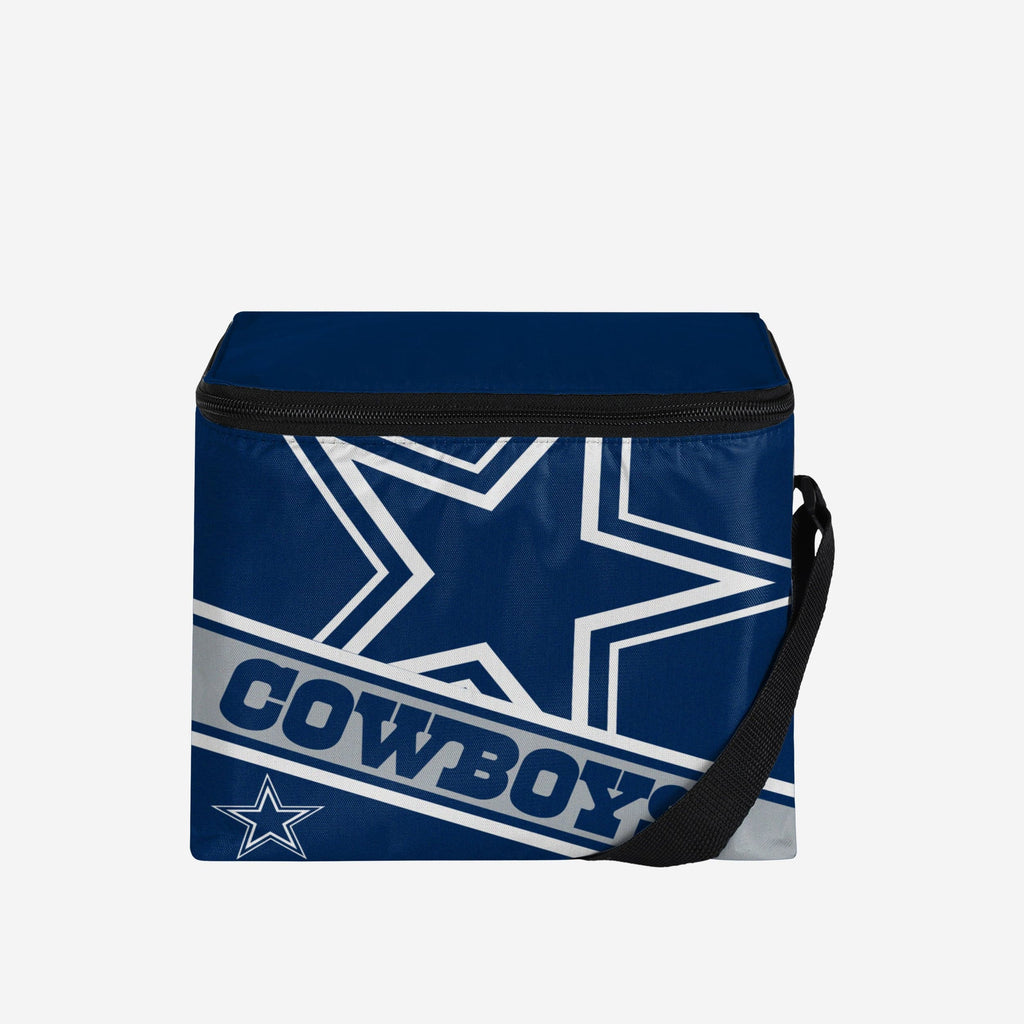 Dallas Cowboys Big Logo Stripe 6 Pack Cooler FOCO - FOCO.com