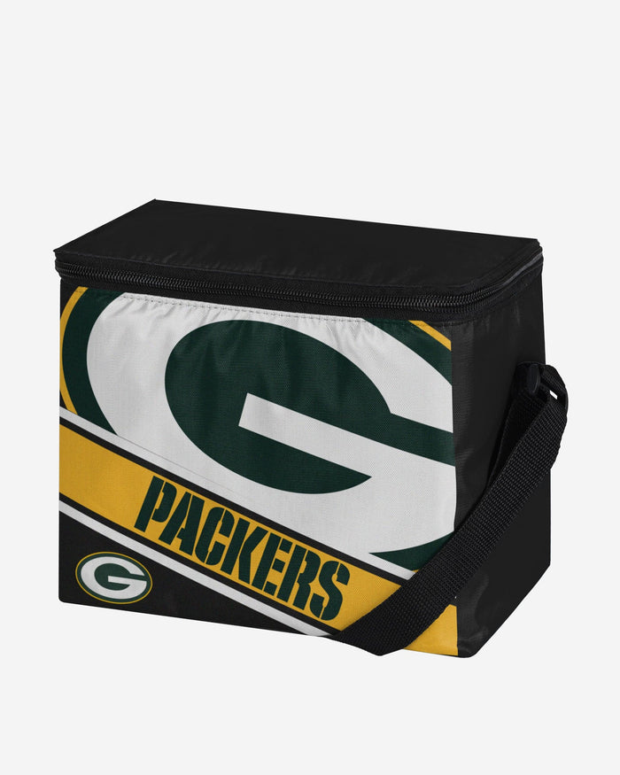 Green Bay Packers Big Logo Stripe 6 Pack Cooler FOCO - FOCO.com