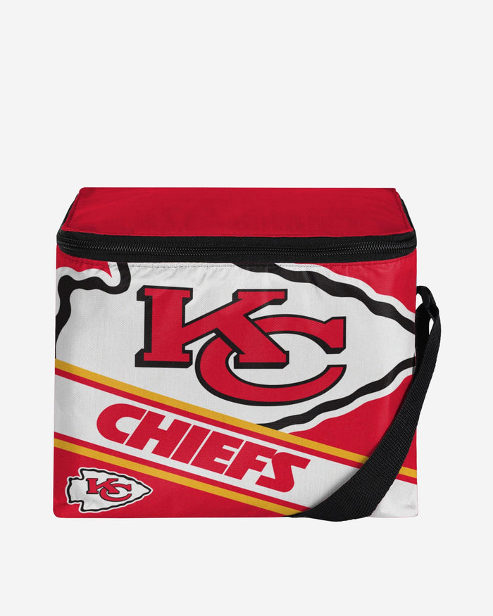 Kansas City Chiefs Big Logo Stripe 6 Pack Cooler FOCO - FOCO.com