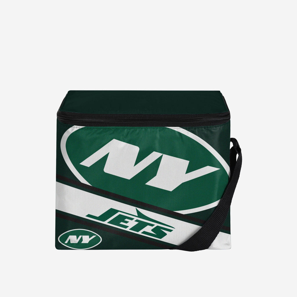 New York Jets Big Logo Stripe 6 Pack Cooler FOCO - FOCO.com