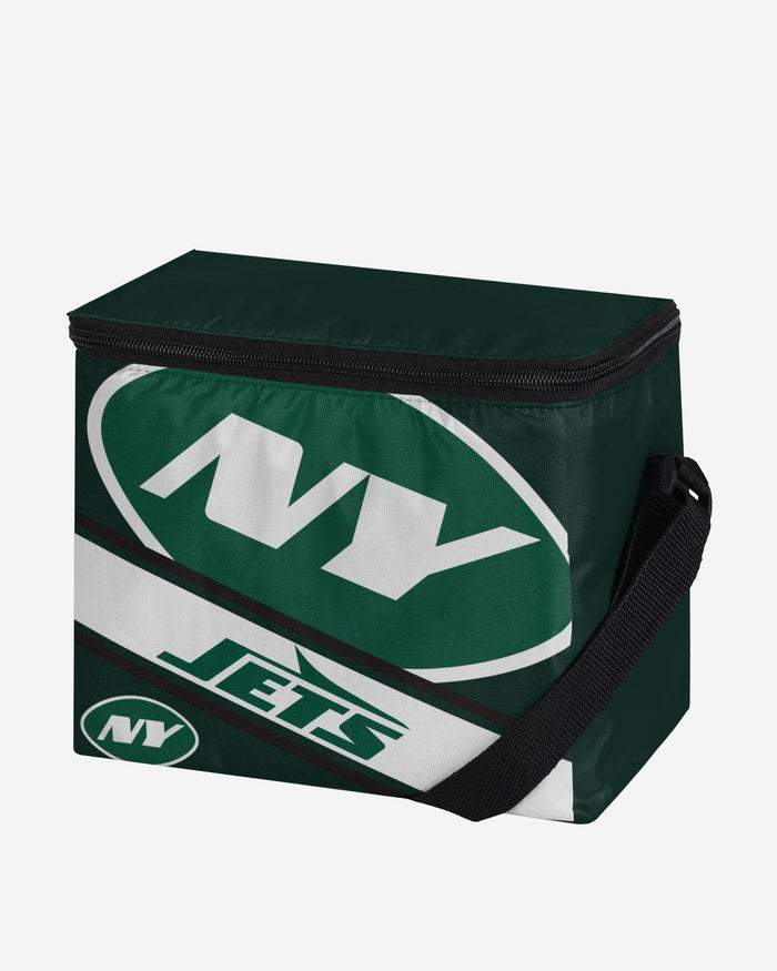 New York Jets Big Logo Stripe 6 Pack Cooler FOCO - FOCO.com