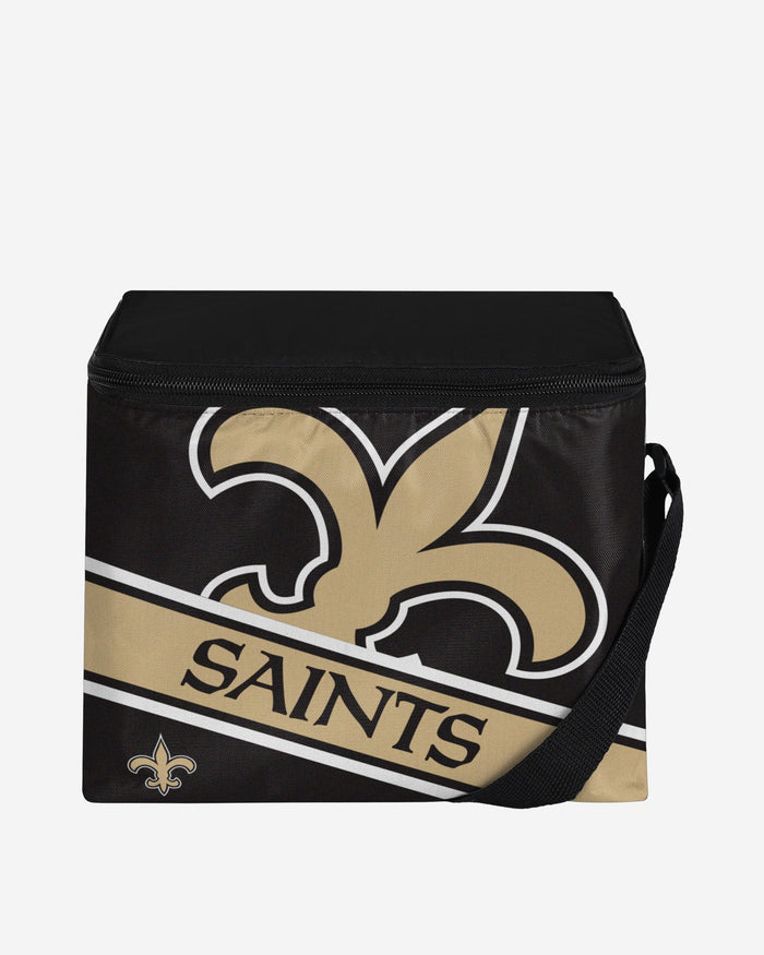 New Orleans Saints Big Logo Stripe 6 Pack Cooler FOCO - FOCO.com