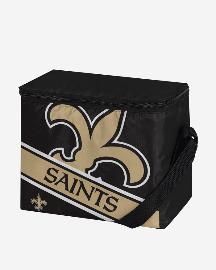 New Orleans Saints Big Logo Stripe 6 Pack Cooler FOCO - FOCO.com