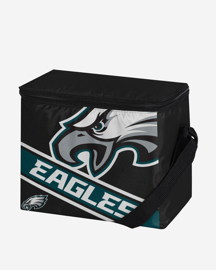 Philadelphia Eagles Big Logo Stripe 6 Pack Cooler FOCO - FOCO.com