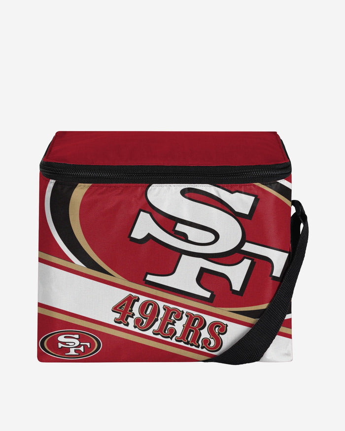 San Francisco 49ers Exclusive Big Logo Stripe 6 Pack Cooler FOCO - FOCO.com