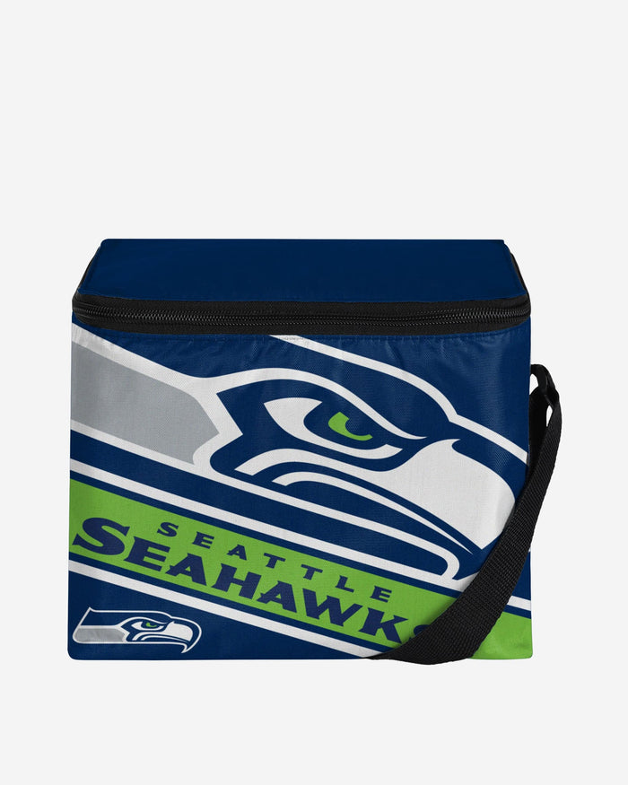 Seattle Seahawks Big Logo Stripe 6 Pack Cooler FOCO - FOCO.com