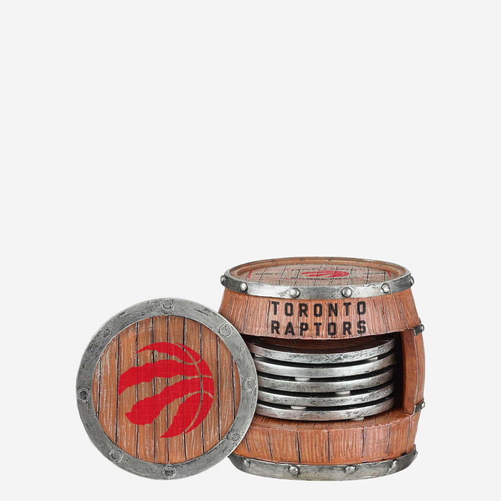 Toronto Raptors 5 Pack Barrel Coaster Set FOCO - FOCO.com