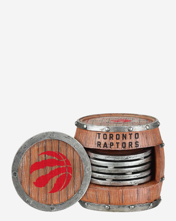 Toronto Raptors 5 Pack Barrel Coaster Set FOCO - FOCO.com