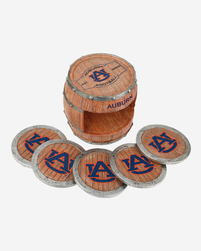 Auburn Tigers 5 Pack Barrel Coaster Set FOCO - FOCO.com