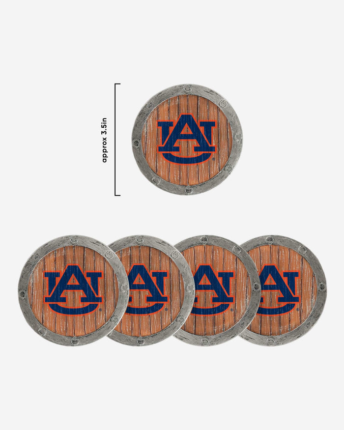 Auburn Tigers 5 Pack Barrel Coaster Set FOCO - FOCO.com