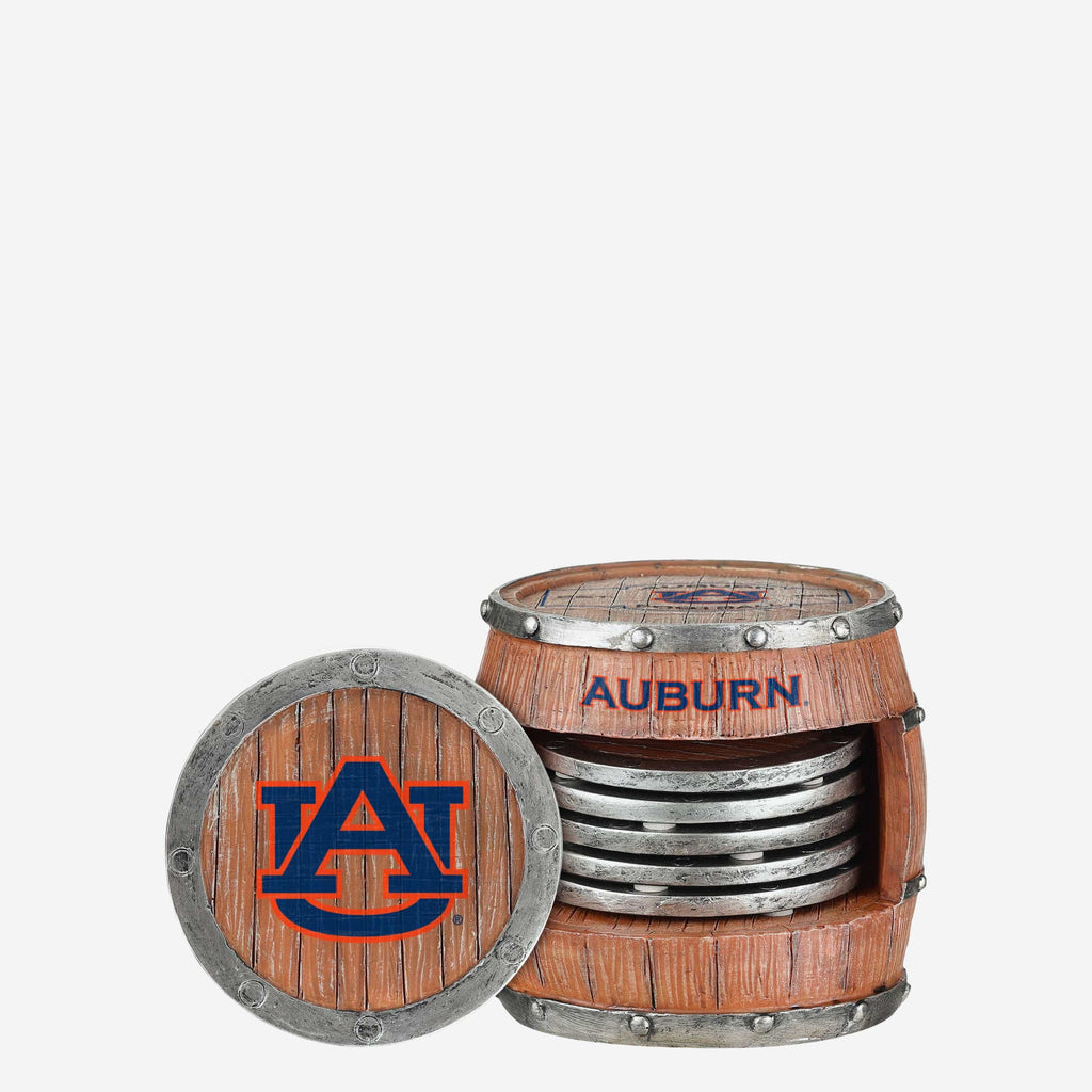 Auburn Tigers 5 Pack Barrel Coaster Set FOCO - FOCO.com