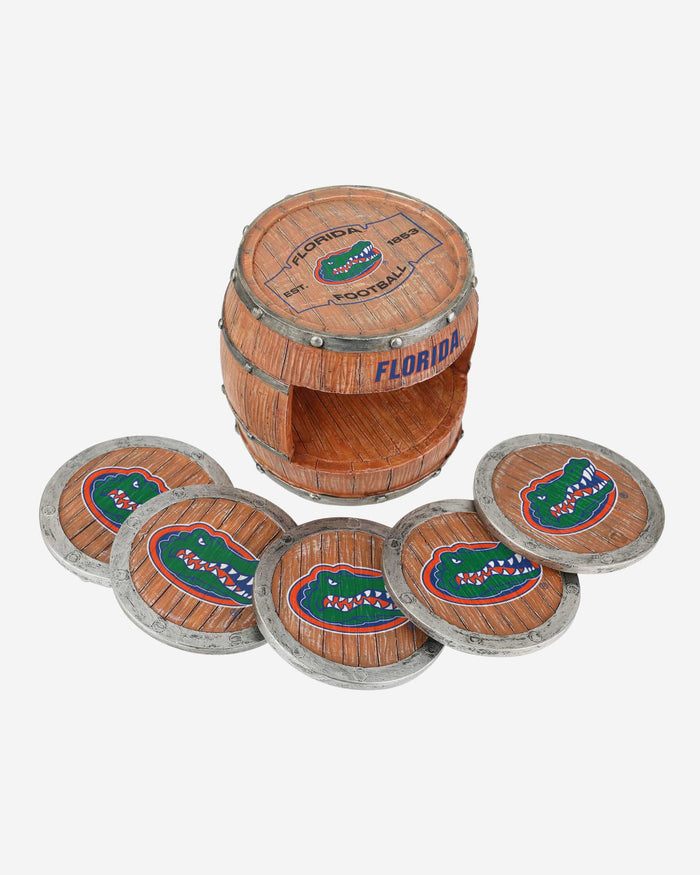 Florida Gators 5 Pack Barrel Coaster Set FOCO - FOCO.com