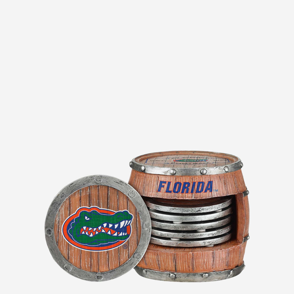 Florida Gators 5 Pack Barrel Coaster Set FOCO - FOCO.com