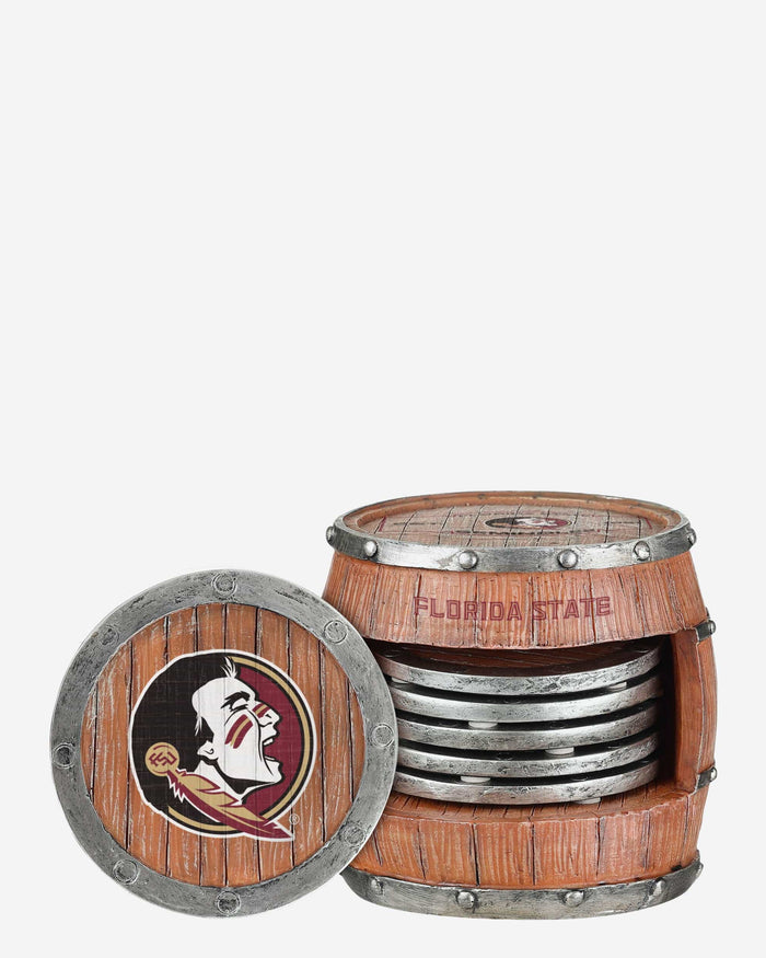 Florida State Seminoles 5 Pack Barrel Coaster Set FOCO - FOCO.com