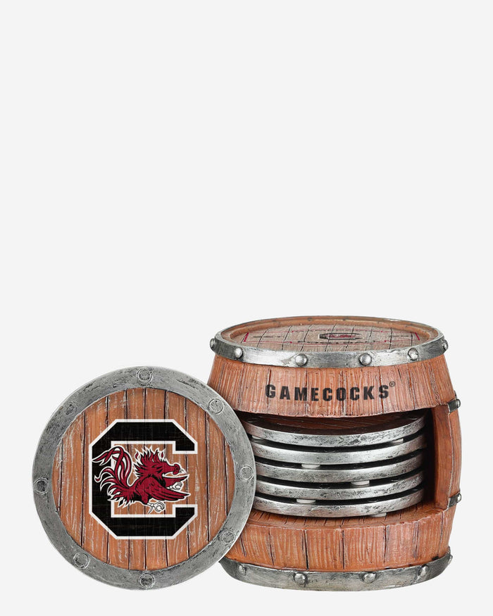 South Carolina Gamecocks 5 Pack Barrel Coaster Set FOCO - FOCO.com