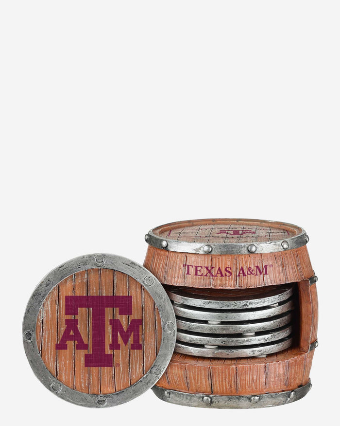 Texas A&M Aggies 5 Pack Barrel Coaster Set FOCO - FOCO.com