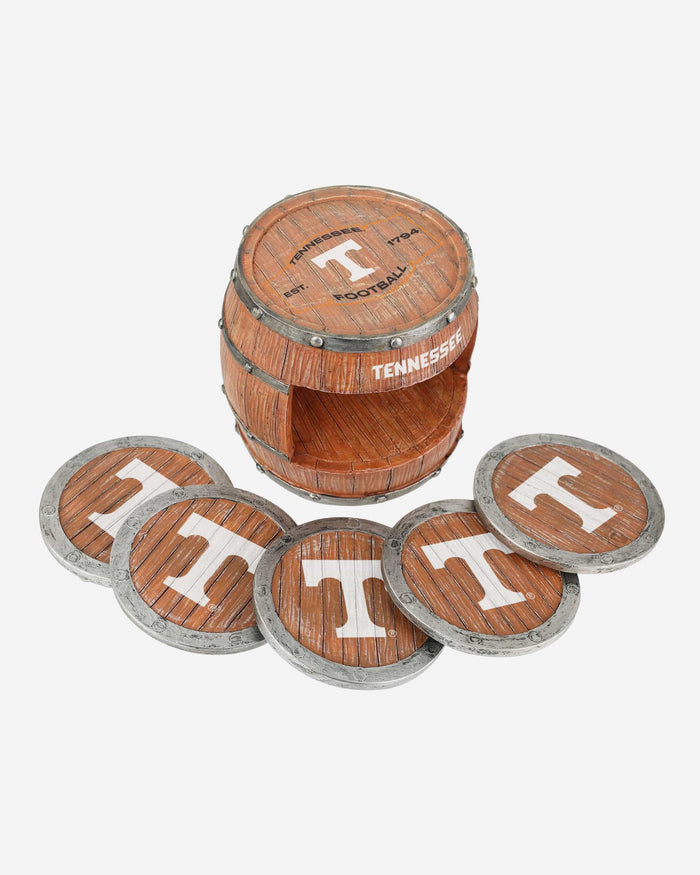 Tennessee Volunteers 5 Pack Barrel Coaster Set FOCO - FOCO.com