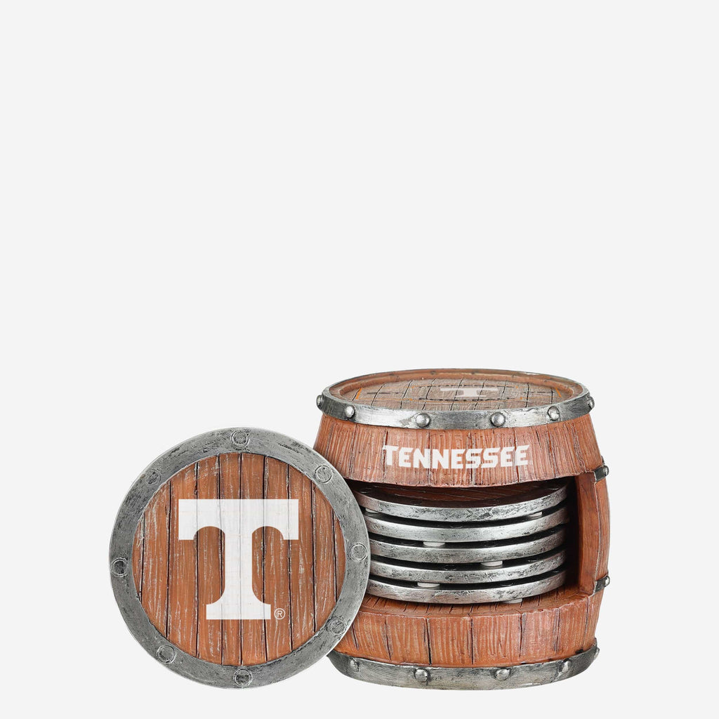 Tennessee Volunteers 5 Pack Barrel Coaster Set FOCO - FOCO.com