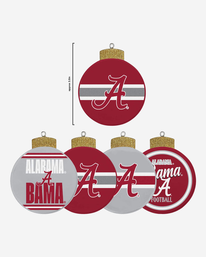 Alabama Crimson Tide Holiday 5 Pack Coaster Set FOCO - FOCO.com