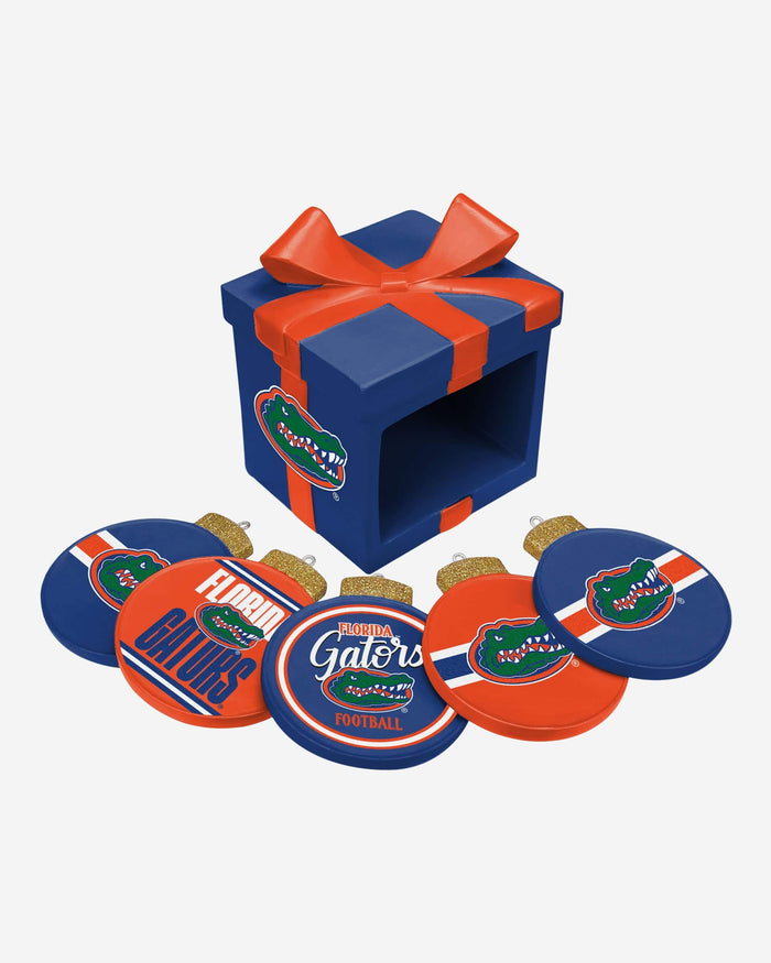 Florida Gators Holiday 5 Pack Coaster Set FOCO - FOCO.com