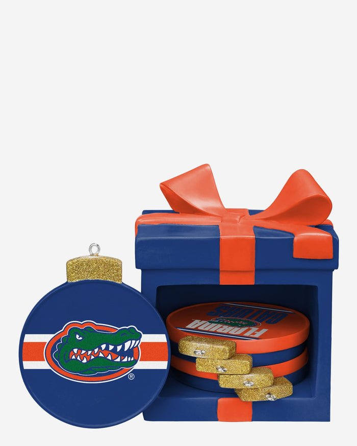 Florida Gators Holiday 5 Pack Coaster Set FOCO - FOCO.com