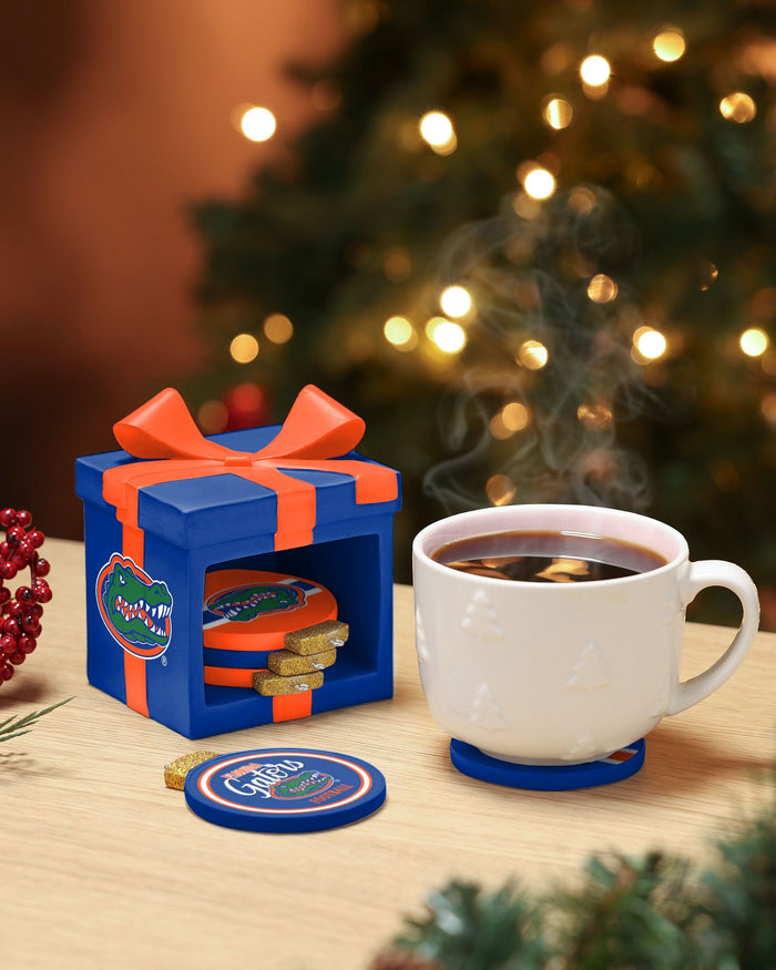 Florida Gators Holiday 5 Pack Coaster Set FOCO - FOCO.com