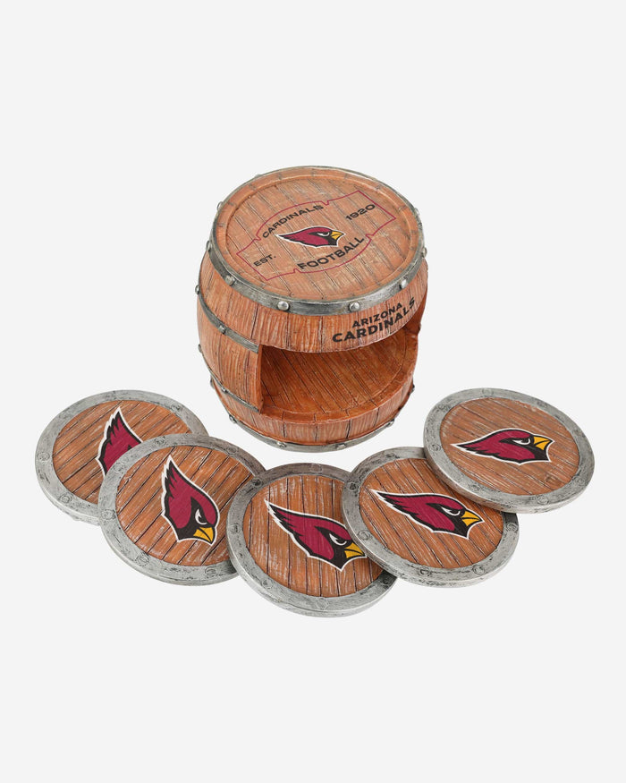 Arizona Cardinals 5 Pack Barrel Coaster Set FOCO - FOCO.com