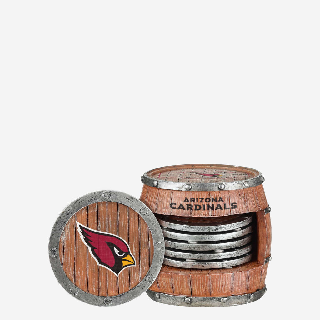 Arizona Cardinals 5 Pack Barrel Coaster Set FOCO - FOCO.com