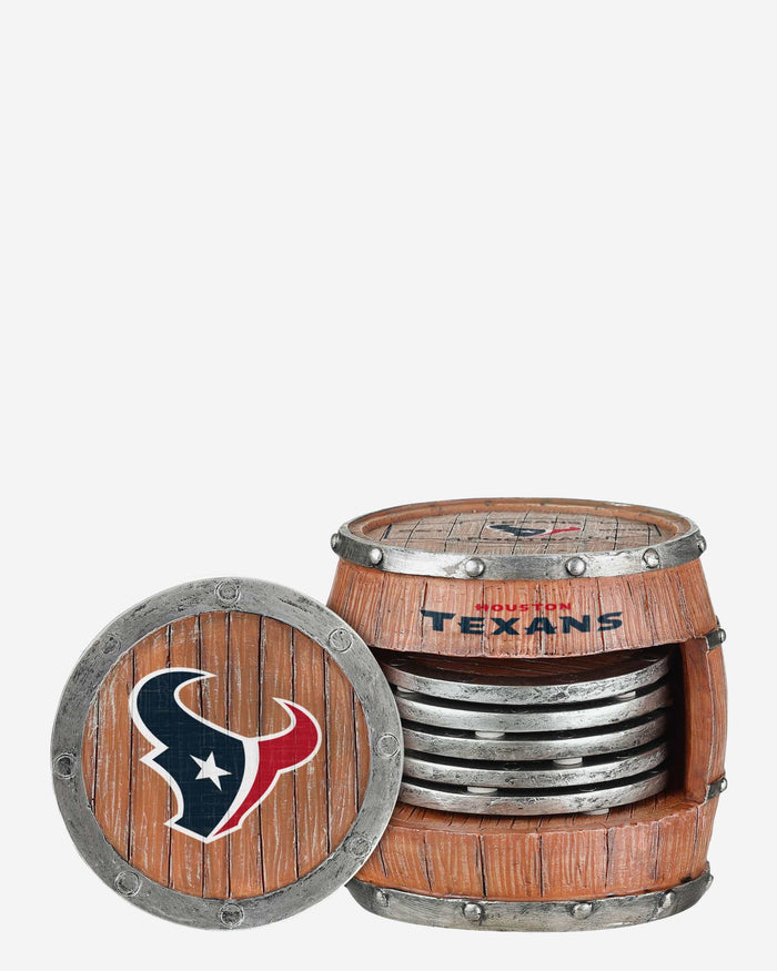 Houston Texans 5 Pack Barrel Coaster Set FOCO - FOCO.com