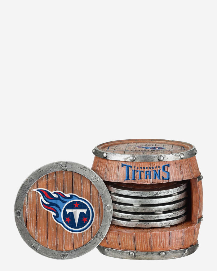 Tennessee Titans 5 Pack Barrel Coaster Set FOCO - FOCO.com