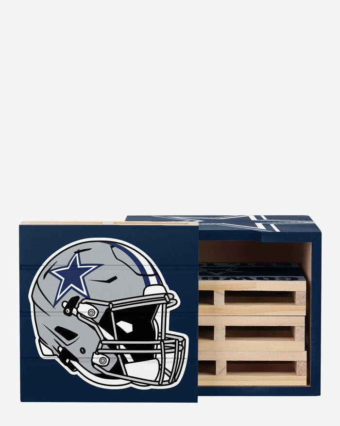 Dallas Cowboys 4 Pack Pallet Coaster Set FOCO - FOCO.com